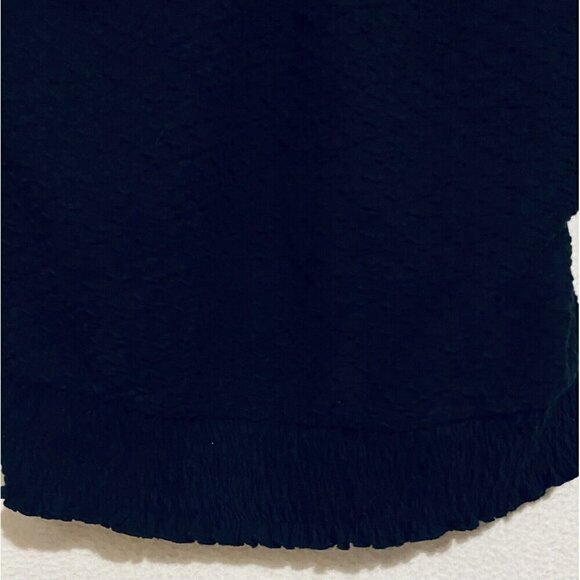 Anthropologie Top Womens XL Black Marisol Ruffled Halter Textured Boho Peasant - Picture 4 of 10